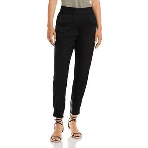 Derek Lam 10 Crosby Phoenix Womens Zipper Hem Ruched Jogger Pants